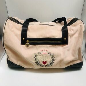Juicy Couture Cream and Black Travel Bag
